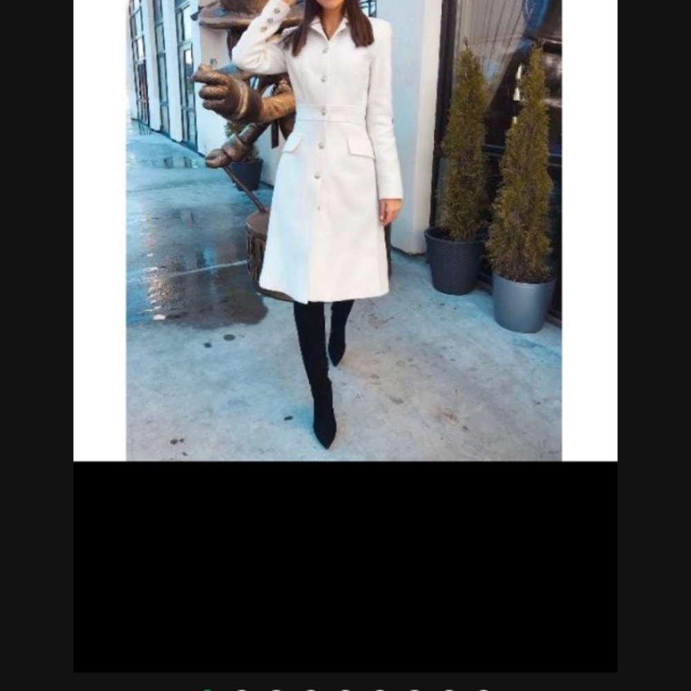 Silhouette woolen coat 
From Europe size M